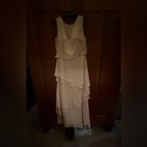 Elegant Cream Layered Dress